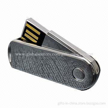 1-32GB Metal USB Flash Drive, Customized Imprinted Logos or Shapes Welcomed
